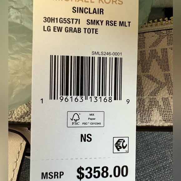 NWT MICHAEL KORS SINCLAIR LARGE EW CRAB TOTE HANDBAG - Picture 11 of 11